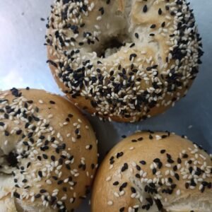 Sourdough bagels with Sesame Seeds