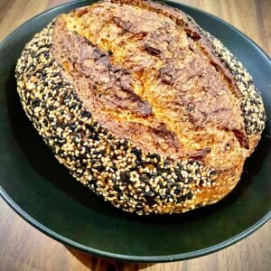 Multigrain Country Sourdough Loaf with sesame seeds